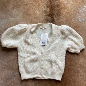 NEW Sézane white wool cardigan - Perrine model